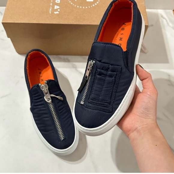 NWT Joshua Sanders Bomber Trainers Blue EU35 US5.5 - Picture 2 of 6